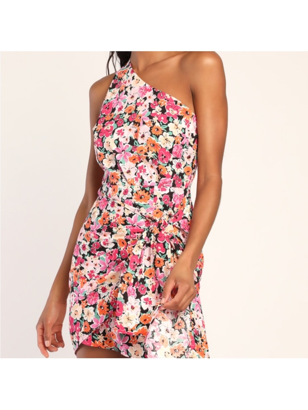 Lulu's Pink Floral Dress